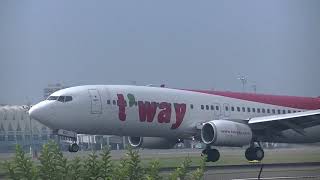 德威航空 TWay Air 7378GJHL8021 TW671 仁川ICN→高雄KHH landing [upl. by Neelyahs]