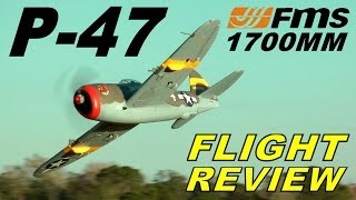 FMS P47 THUNDERBOLT 1700mm FULL Model DEMO amp Review By RCINFORMER [upl. by Ahsyak]