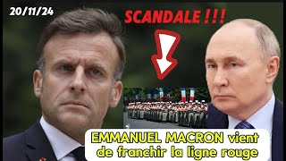 🛑CRISE RUSSIE UKRAINE  voici comment MACRON à gâté toute forme de négociation [upl. by Rupert]