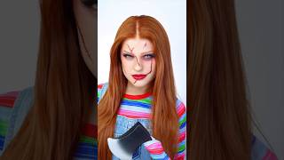 Cute Chucky halloween makeup RESULTS [upl. by Rramo]