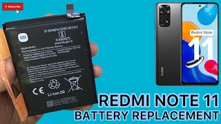 REDMI NOTE 11 BATTERY REPLACEMENT  HOW TO CHANGE REDMI NOTE 11 BATTERY new repair redmi [upl. by Larina]