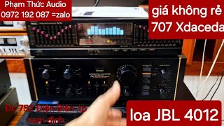 Bộ Amply 707Xadace  Lọc Xì sansui SE80  Loa JBL kp4012 và 601 seri 3 [upl. by Ahtibbat]