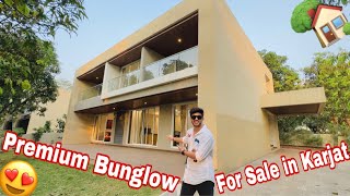 Premium and Biggest Bunglow for Sale in Karjat😍  Fully Furnished  All Modern Amenities [upl. by Fillian]