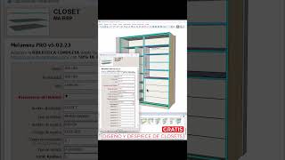 Diseña closets y roperos con componentes dinámicos  REPISAS DINÁMICOS sketchup carpinteros [upl. by Mosnar]