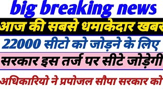 69000 shikshak Bharti latest news today 22000 seats in 69000 latest news today प्रस्ताव बनकर तैयार [upl. by Hsaniva14]