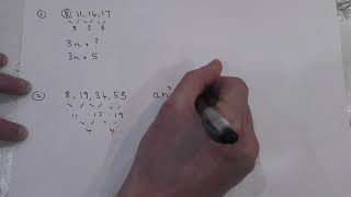 Quadratic Sequences easy trick to find the nth term  GCSE lockdown online learning [upl. by Inaluahek]