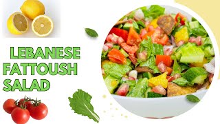 Fattoush Salad  Healthy Lebanese Salad Recipe  Arabic Fattoush Salad [upl. by Kaliope998]