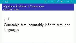 UIUC CS 374 FA 20 12 Countable sets [upl. by Yla850]