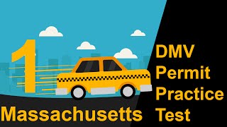 Massachusetts DMV Permit Practice Test 1  2018 [upl. by Shari187]