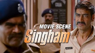 When Ajay Devgn Gets Angry This Happens  Singham  Movie Scene  Rohit Shetty [upl. by Rufus]