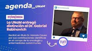 Doctor Honoris Causa para el Dr Gabriel Rabinovich [upl. by Ecnerwaled]