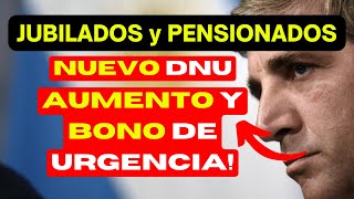 🛑 NUEVO DNU❗ AUMENTO y BONO de URGENCIA para 2024❗ 👉 Para los JUBILADOS y PENSIONADOS de ANSES❗ 👵 [upl. by Winna420]