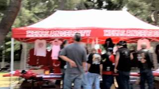 HELLS ANGELS SFV 2011 Big Red Machine Bike Show Videoavi [upl. by Aneehsyt]