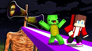 JJ and Mikey VS Siren Head CHALLENGE in Minecraft  Maizen [upl. by Aleahpar]