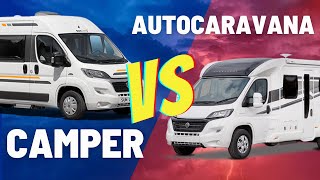 🔴 Descubre las DIFERENCIAS entre AUTOCARAVANA o CAMPER Gran volumen 👉 ¿Qué es MEJOR [upl. by Ru]