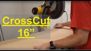 How to Cross Cut up to 16quot Boards on DeWalt DWS780 Miter Saw [upl. by Biles]