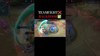 If your team keep losing on teamfight use the backdoor teccnique✅ mobilelegends [upl. by Tarrance]