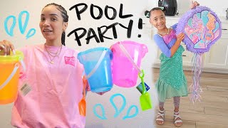 Our First POOL PARTY  Planning Ziyas Birthday [upl. by Devaj105]