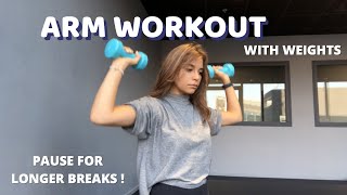 TONE YOUR ARMS  500 REPS WITH WEIGHTS [upl. by Love290]