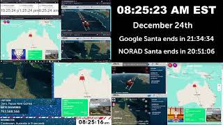 Santa Tracker Time Lapse Comparison 2021 vs 2022 vs 2023 [upl. by Aniuqal572]