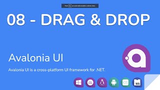 Avalonia UI  08  Drag and Drop [upl. by Dyraj]