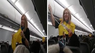 Worlds Funniest Flight Attendant Safety Announcement  Funny Safety Videos [upl. by Uht293]