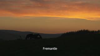 Beautiful Sunset  Yorkshire Dales  Red sky at night  Fremantle stock sootage  E16R23 002 [upl. by Ecille]