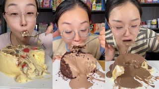 MUKBANGASMR LAVA CAKE DANGAO KUAISHOU KWAIAPP  CHINESE EATINGSHOW [upl. by Nafets]