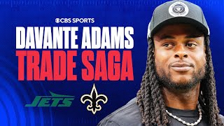 Davante Adams trade request saga Is Adams the answer for the Jets or the Saints [upl. by Yrelbmik410]