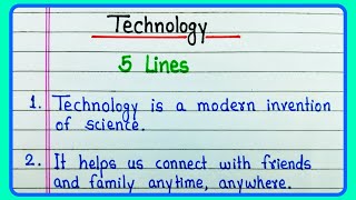 Technology essay in English 5 linesImportance of TechnologyTechnology definitionTechnology speech [upl. by Asta]