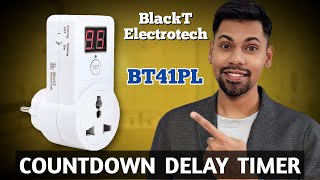 Programmable Timer Socket Plug For Chargers  Automatic Switch Off Timer Blackt Electrotech BT41PL [upl. by Ellebanna714]