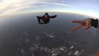 Chicagoland Skydiving Video  Freefall University Level 6 Solo Skydive [upl. by Zusman]