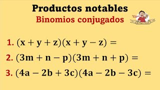 Binomios conjugados Ejercicios con trinomios  Video 3 de 3 [upl. by Airdnaz386]