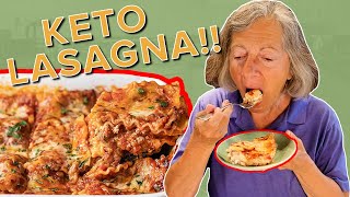 Keto Egg Noodle Lasagna [upl. by Shandeigh]