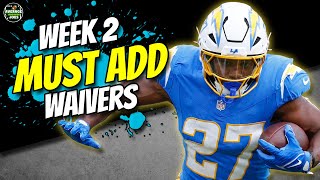 Fantasy Football 2024 Week 2 Waiver Wire Must Adds [upl. by Edan981]