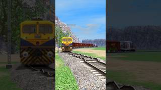 DIESEL TRAINS RUNNING ON BUMPY RAILROAD TRACKS train [upl. by Kerrison]