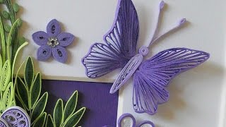 Butterfly Quilling Tutorial [upl. by Enaj228]