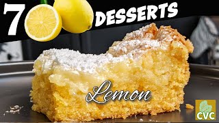 7 Lucious Lemon Desserts Great for Summertime [upl. by Enitsrik]