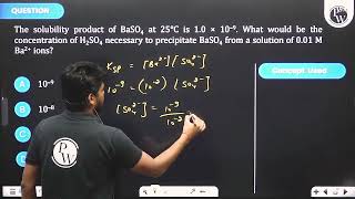 BaSO4The solubility product of BaSO4 at 25 C is 10 109 What would be the concentrati [upl. by Dina989]