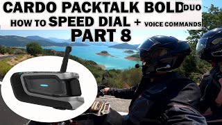 HOW TO Make a Phone Call CARDO PACKTALK BOLDSLIM EDGE  Speed Dial PART 8 [upl. by Nerrat]