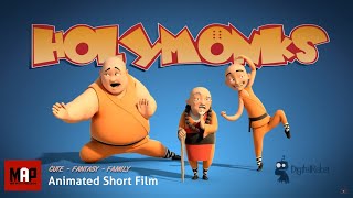 Funny CGI 3d Animated Short Film  HOLY MONKS  Family Animation Cartoon for Kids by Digital Rebel [upl. by Atirehc206]