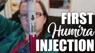 First Humira Injection at Home  Ankylosing Spondylitis  VLOG [upl. by Ignatius]