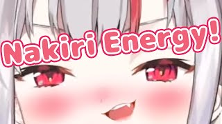 Ayame Saying quotNakiri Energy Rechargingquot Sounds Too Cute [upl. by Hungarian803]