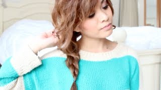 Easy Messy Side Braid Tutorial [upl. by Hploda]