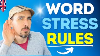 🔥 8 Easy WORD STRESS Rules to Speak English Clearly Powerful [upl. by Hamid]