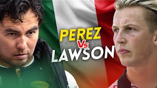 Sergio Perez VS Liam Lawson [upl. by Jeddy]