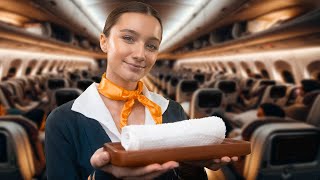 ASMR  Air Hostess Takes Care Of You [upl. by Dann]