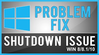 Windows 88110 Shutdown Problem Fix [upl. by Aerahs]