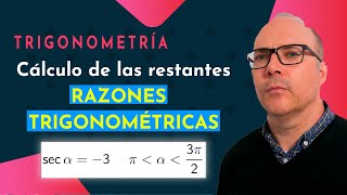 RAZONES TRIGONOMÉTRICAS Cálculo de las restantes a partir de una dada TRIGONOMETRÍA [upl. by Euginimod342]