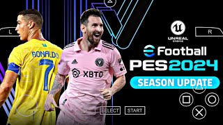 لعبة بيس 2024 بأحدث الانتقالات لمحاكى PPSSPP للأندرويد  PES 2023 PPSSPP ANDRIOD CAMERA PS5 [upl. by Adriaens709]